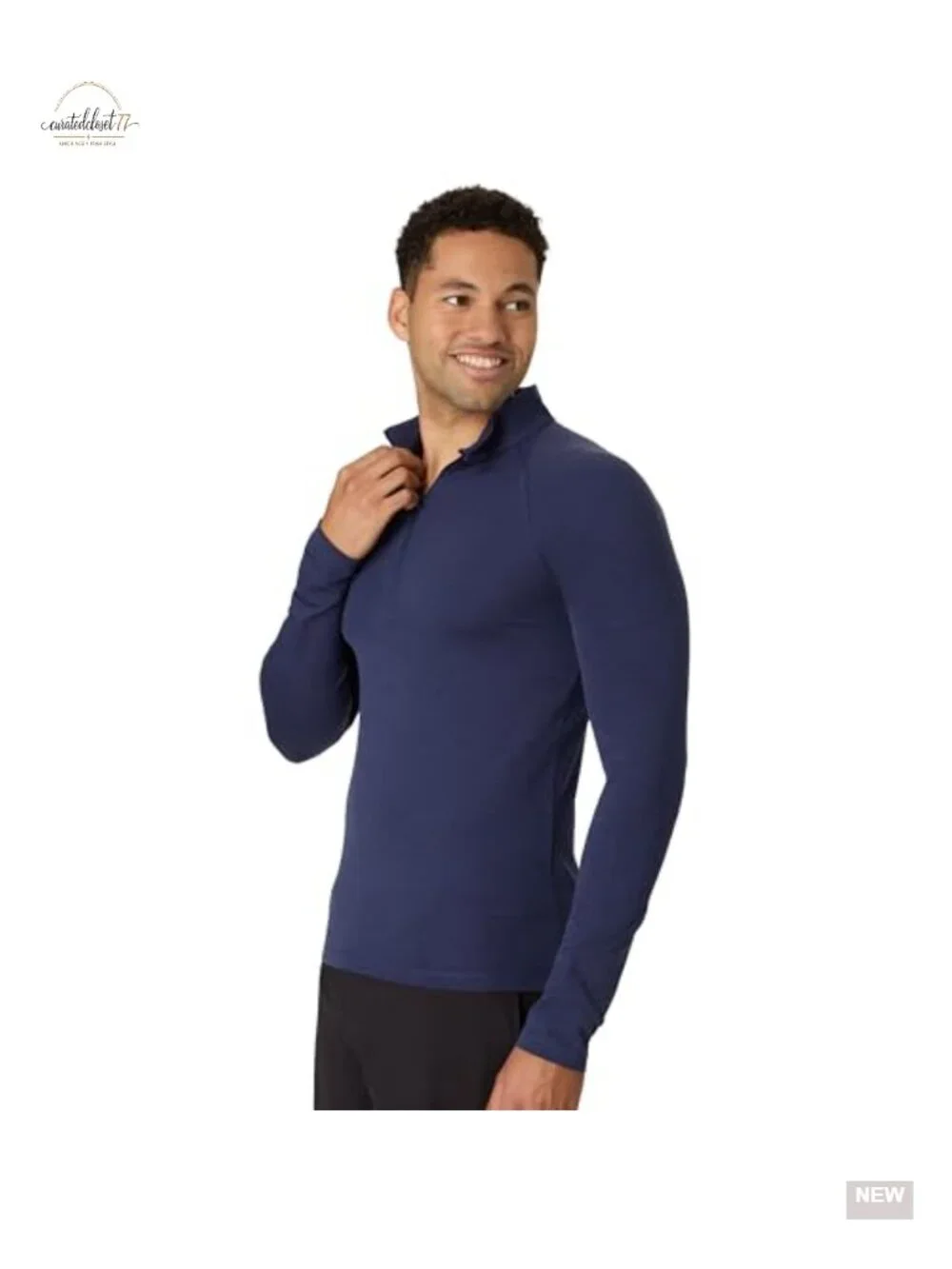 Men's Long Sleeve Quarter Zip Pullover Sweatshirt Moisture Wicking Stretch